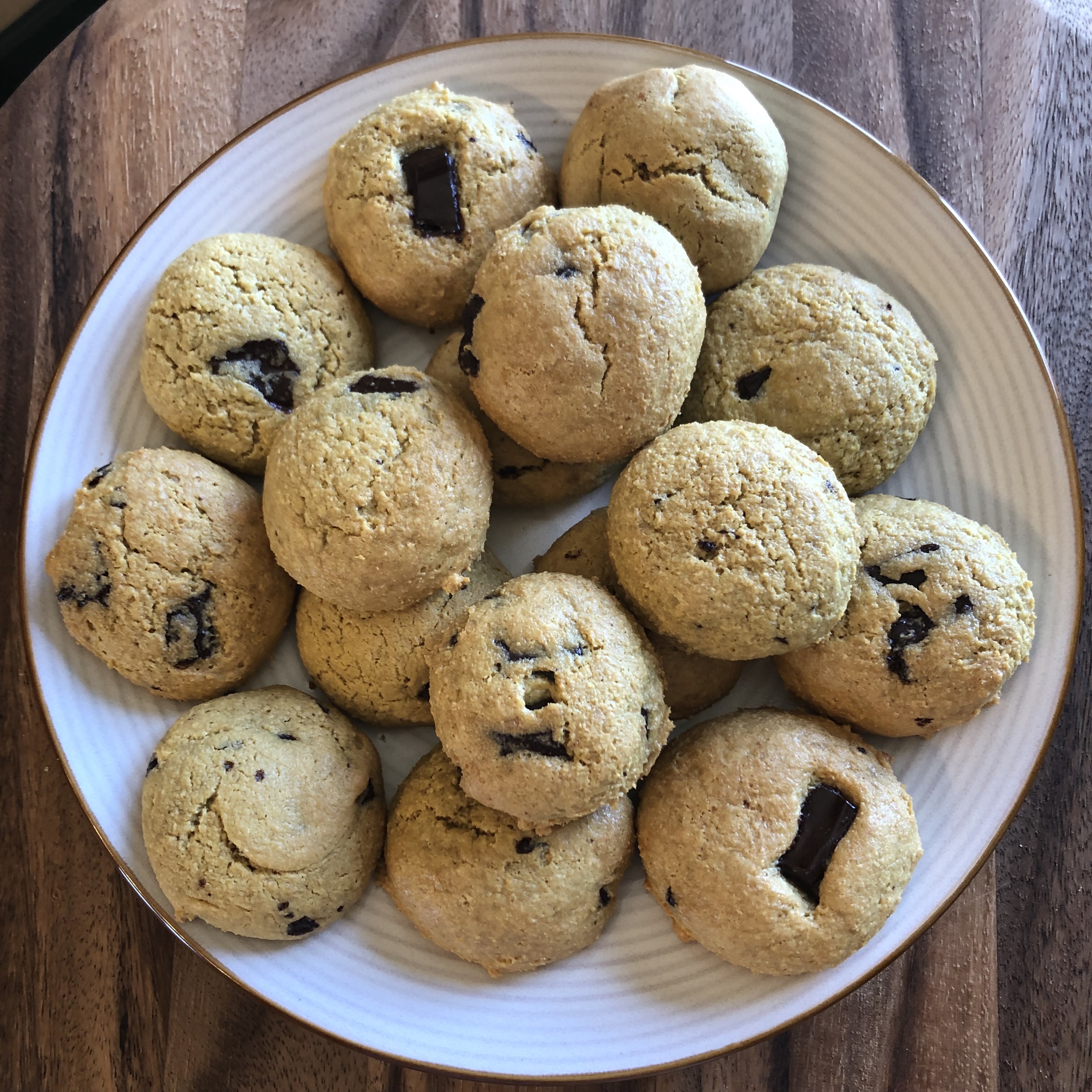 Chocolate Chip Tahini Cookies (Paleo, Keto, Vegan Option)